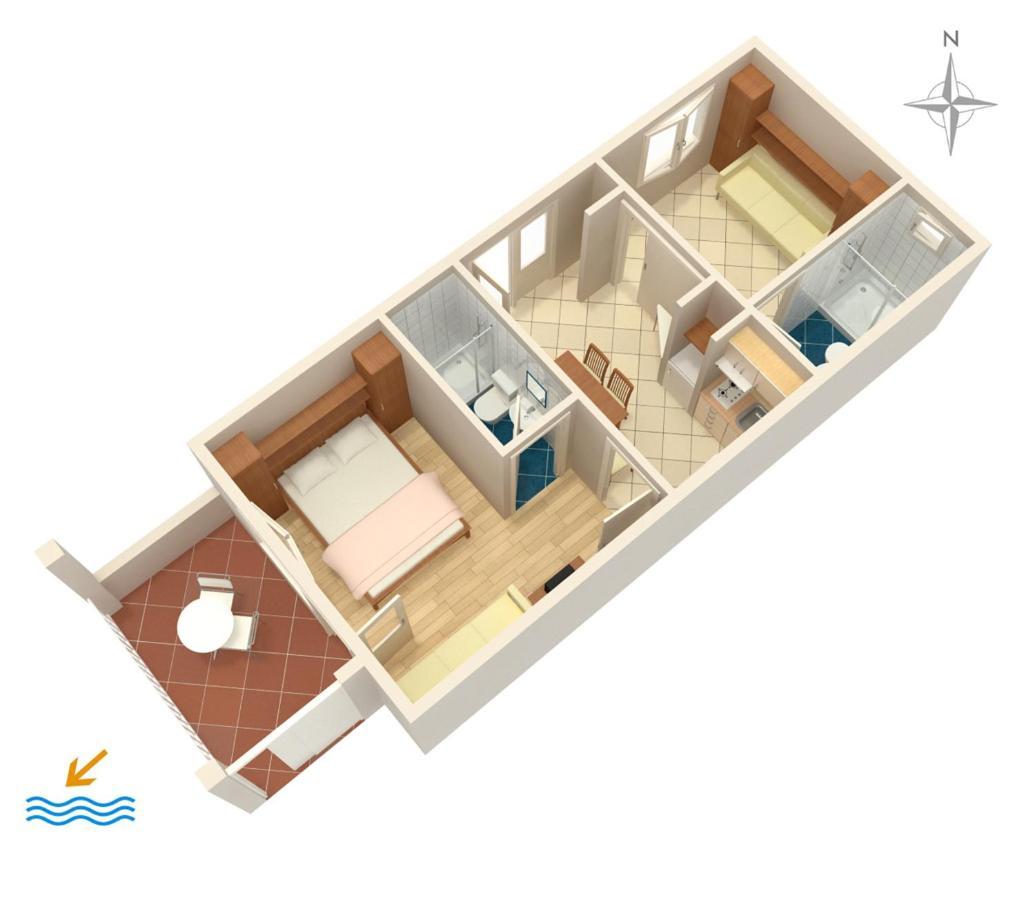 Apartments By The Sea Podgora, Makarska - 2615 Екстериор снимка